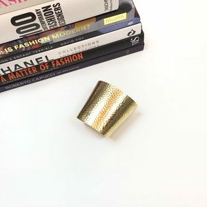 Citrine By The Stones Hammered Cuff Bracelet